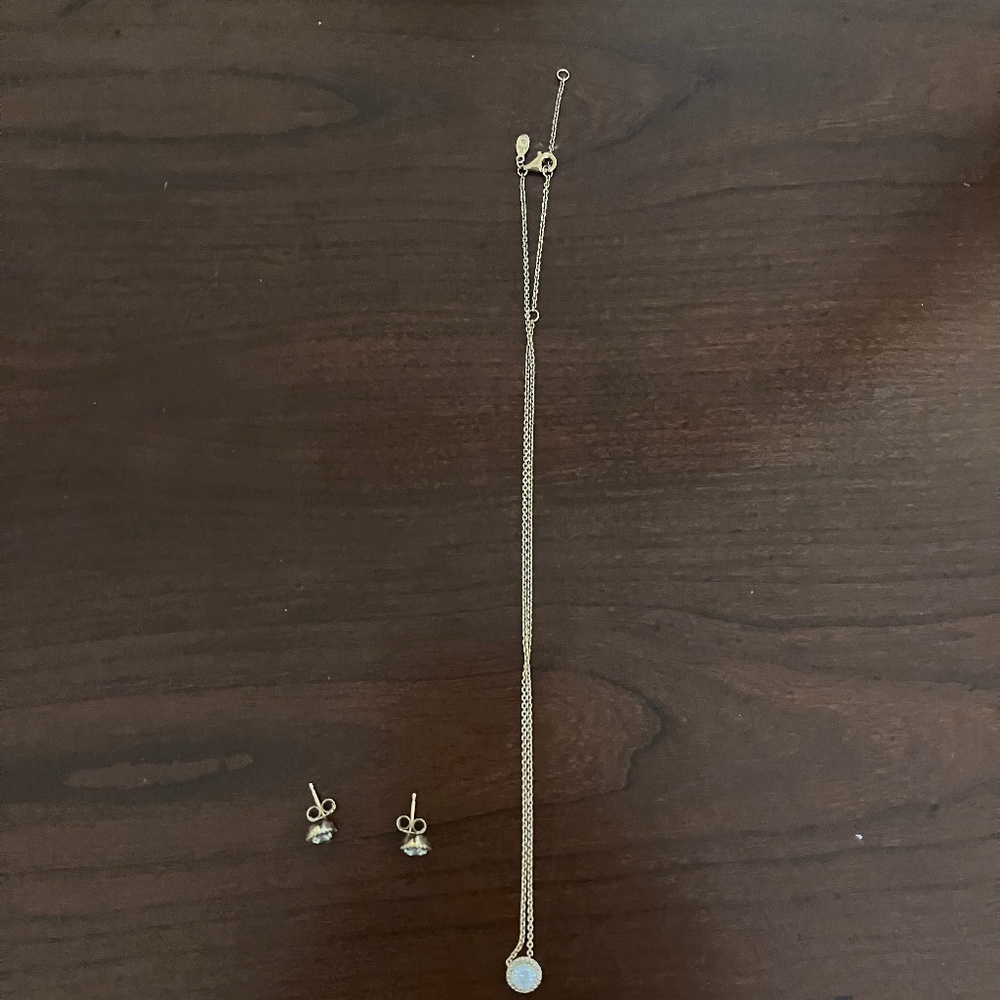 Pandora Necklace and Earrings